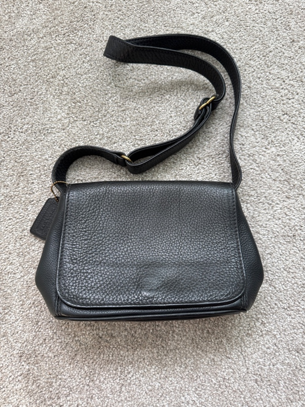 Coach Leather Crossbody Bag - Black